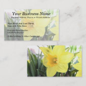 Een Cheerful Yellow Daffodil Visitekaartje (Voorkant / Achterkant)