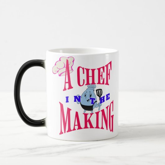 Een chef in de maak magische mok (Links)