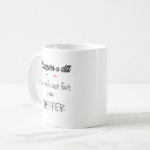 Een chef is klaar om te chillen koffiemok (Voorkant links)