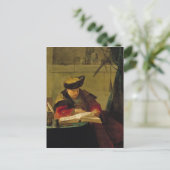 Een chemicus in zijn laboratorium briefkaart (Staand voorkant)