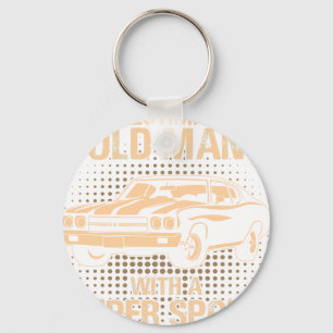 Een Chevrolet Super Sport Chevelle Oude Man 1970 Sleutelhanger