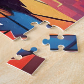 Een chibi heroïne in de pixelwereld legpuzzel (Zijkant)