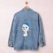 een chibi-sneeuwman denim jacket (Hangar)