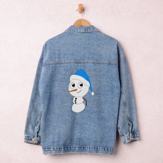 een chibi-sneeuwman denim jacket (Hangar)