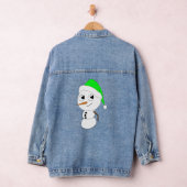 een chibi-sneeuwman denim jacket (Hangar)