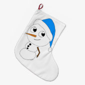 een chibi-sneeuwman grote kerstsok (Voorkant (Hangend))