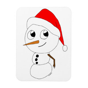 een chibi-sneeuwman magneet