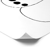 een chibi-sneeuwman poster (Hoek)