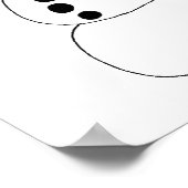 een chibi-sneeuwman poster (Hoek)