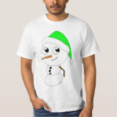 een chibi-sneeuwman t-shirt (Voorkant)