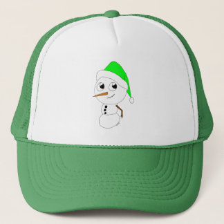 een chibi sneeuwman   trucker pet