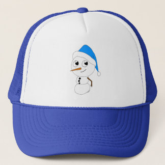 een chibi sneeuwman   trucker pet