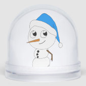 een chibi-snowman-ornament sneeuwbol (Voorkant)