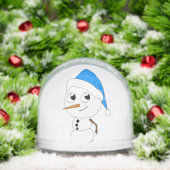 een chibi-snowman-ornament sneeuwbol (Kerstmis)