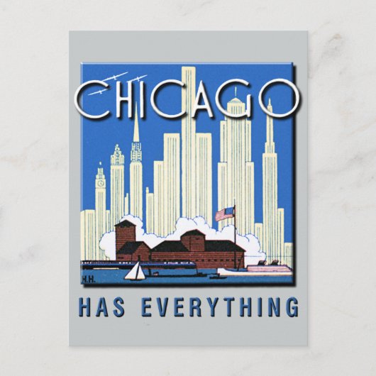Een  Chicago Update Briefkaart (Voorkant)