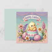 Een chicky Pasen Kaart (Voorkant / Achterkant)