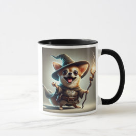 Een Chihuahua hond als tovenaar. Mok