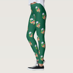 Een chili kerst op het strand leggings