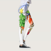 Een chili kerst op het strand leggings (Rechts)