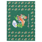 Een chili vrolijke kerst onder zonnescherm en boom tafelkleed (Voorkant)