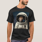 een chimpansee in de ruimte t-shirt (Voorkant)
