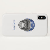 Een chimpansee-motorfietser | Jouw namen toevoegen Case-Mate iPhone Case (Achterkant (horizontaal))