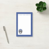 Een chimpansee-motorfietser | Jouw namen toevoegen Post-it® Notes (Kantoor)