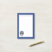 Een chimpansee-motorfietser | Jouw namen toevoegen Post-it® Notes (Op bureau)