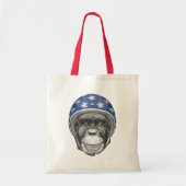 Een chimpansee-motorfietser tote bag (Voorkant)