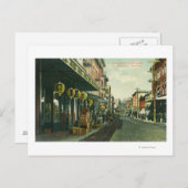 Een Chinatown Street Scene Briefkaart (Voorkant / Achterkant)
