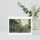 Een Chinatown Street Scene Briefkaart (Staand voorkant)