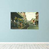 Een Chinatown Street Scene Canvas Afdruk (Insitu (Houten vloer))