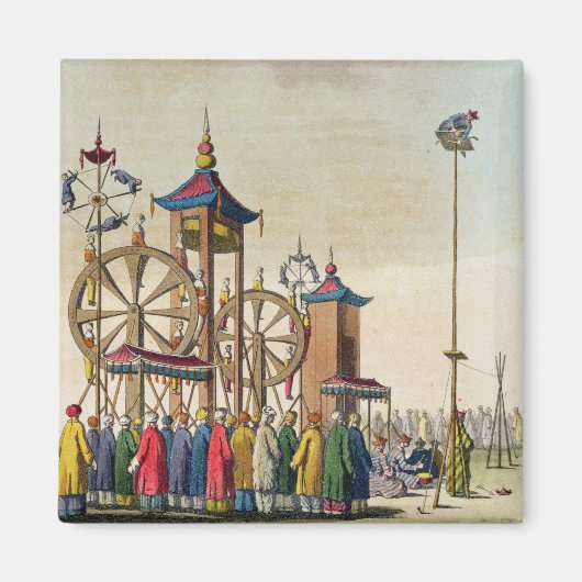 Een Chinees circus, illustratie van Le Costume An Magneet (Voorkant)