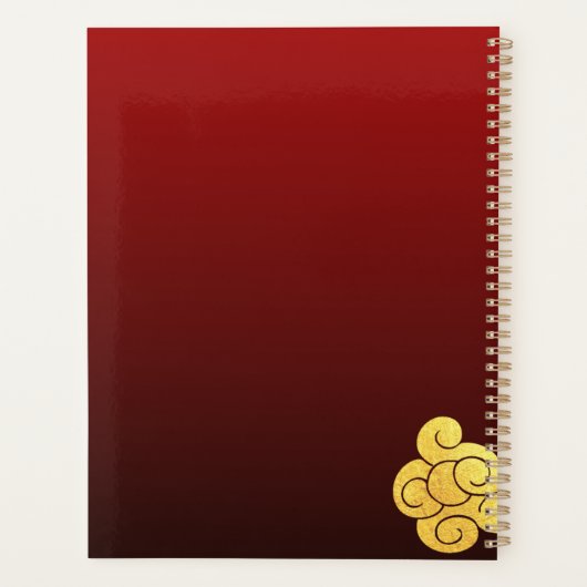 Een Chinees nieuwjaar 2020 P, op papier uitgesnede Planner (Achterkant)