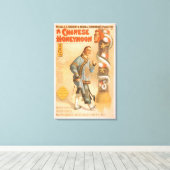 "Een Chinees Poster voor theaterspelen" Canvas Afdruk (Insitu (Houten vloer))