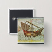 Een Chinese brok Vierkante Button 5,1 Cm (Voorkant /achterkant)