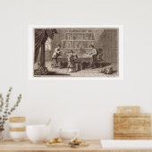 Een Chinese Calligrafieshop, van een rekening van  Poster (Keuken)