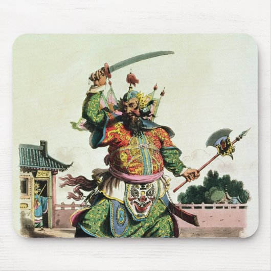 Een Chinese Comediaan Muismat (Voorkant)