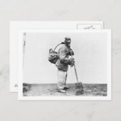 Een Chinese dagarbeider, c.1870 (foto) Briefkaart (Voorkant / Achterkant)