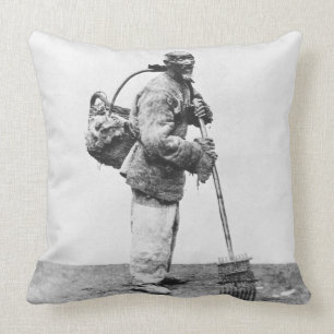 Een Chinese dagarbeider, c.1870 (foto) Kussen