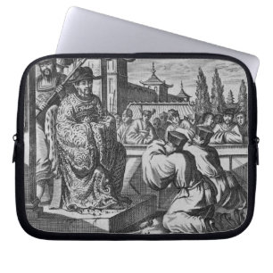 Een Chinese gouverneur, illustratie van een Laptop Sleeve
