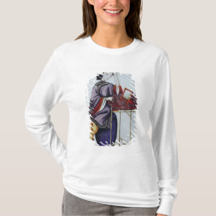 Een Chinese vrouw die haar haar haar haar haar haa T-shirt