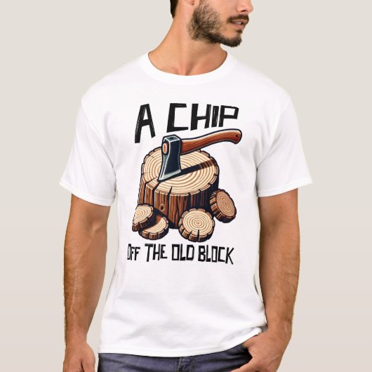 Een chip uit het oude blok t-shirt (Voorkant)