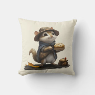 Een Chipmunk uit het oude blok Kussen
