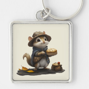 Een Chipmunk uit het oude blok Sleutelhanger