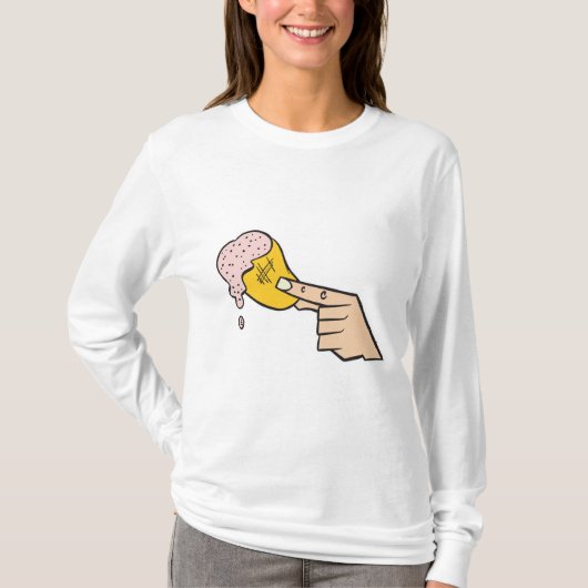 een chips met dipsaus t-shirt (Voorkant)