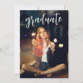 Een chique Afstuderen uitnodiging (Achterkant)