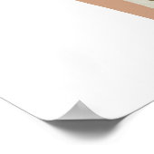 Een chique winderige dag Mode illustratie Poster (Hoek)