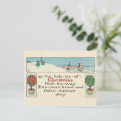 EEN CHRISTMAS-BERICHT BRIEFKAART (Staand voorkant)