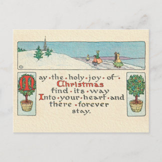 EEN CHRISTMAS-BERICHT BRIEFKAART